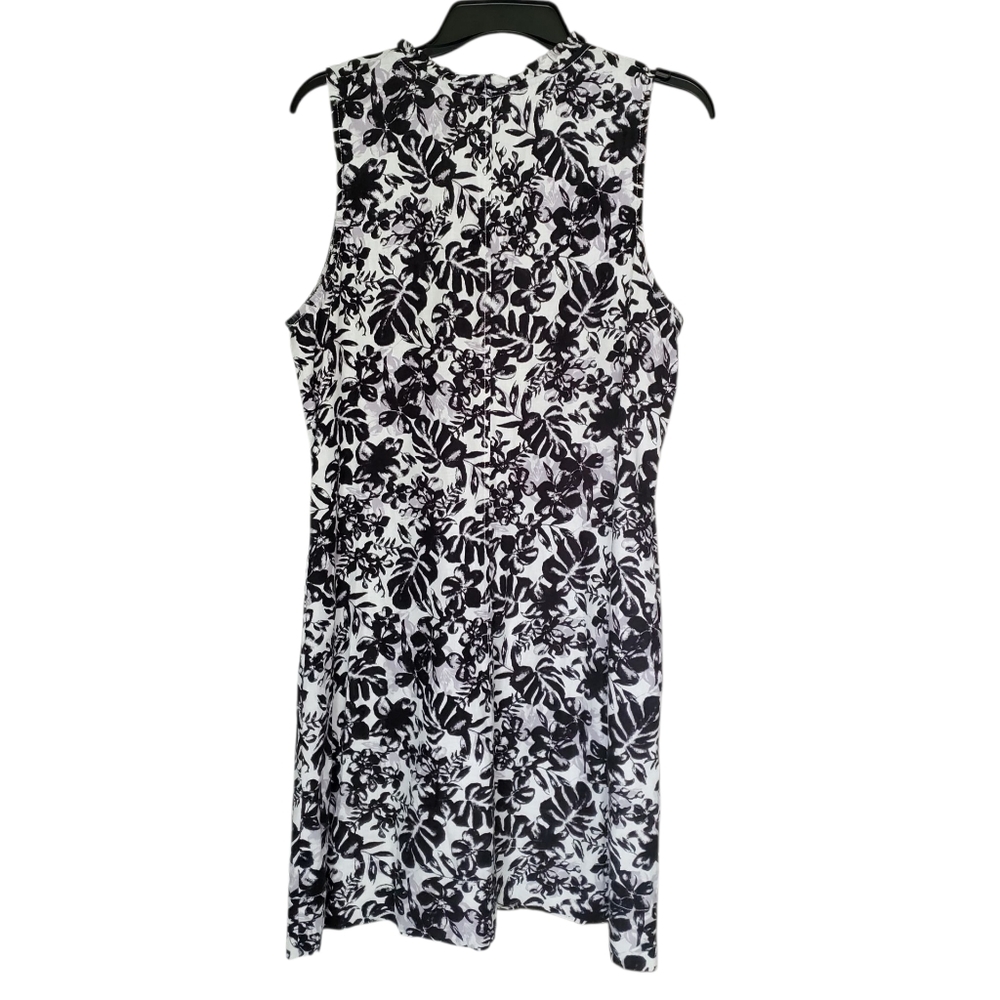 Briggs Ladies' Ruffle V-Neck Linen Blend Dress - Large - Picture 8 of 9